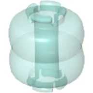 Clikits Bead, Connector Thick Small Double with 2 Pins / Trans-Light Blue
