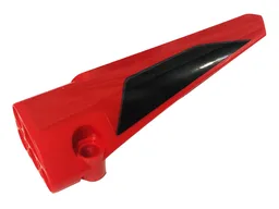 Technic, Panel Fairing # 6 Long Smooth, Side B with Black Stripe Pattern (Sticker) - Set 42107