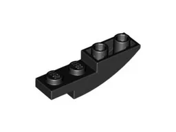 Brick Curved Inverted 4 x 1 / Black