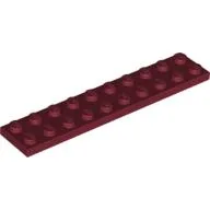 Plate 2 x 10 / Dark Red