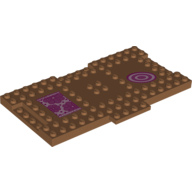 Lego Plate Special 9 x 16 x 2/3 with 1 x 4 Recessed with Floor Mats Print