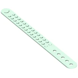 DOTS Bracelet 2 Stud Wide / Light Aqua