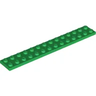 Plate 2 x 14 / Green