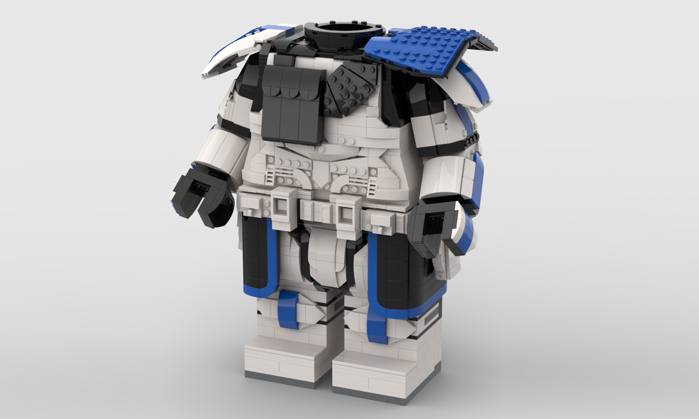 Lego Captain Rex Phase 2 Megafigure (fits Breaaad's helmet)
