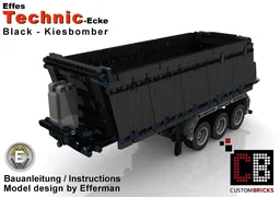 Custom RC tipping semitrailer - black