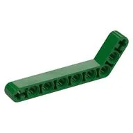 Technic Beam 1 x 9 Bent (7 - 3) Thick / Green
