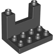 Duplo Plate 3 x 4 x 2 1/3 Rampart / Black