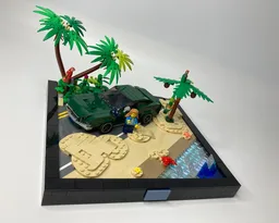 Beachy Diorama Display