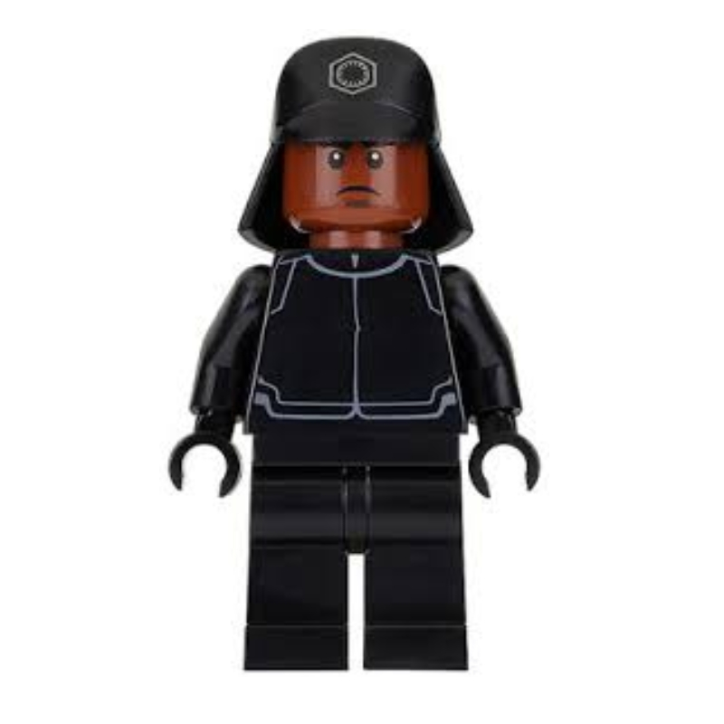Lego First Order Crew Member, Reddish Brown Skin, Black Hat
