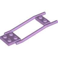 Lego Animal / Creature Accessory, Horse Hitching, 1 x 2 Plate and 2 x 2 Plate [Studded] / Lavender