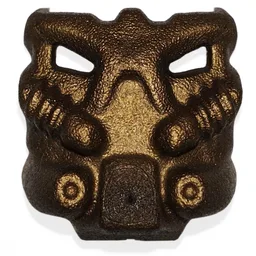 Large Figure Mask Krana Bo / Flat Dark Gold