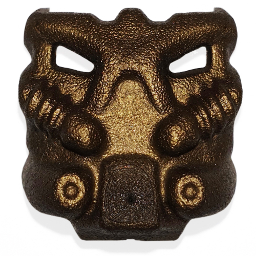 Lego Large Figure Mask Krana Bo / Flat Dark Gold