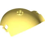 Panel Curved Tapered with Bars at Each End / Bright Light Yellow
