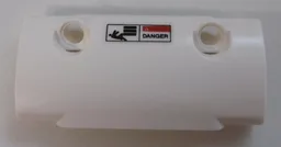 Technic, Panel Curved 7 x 3 with 2 Pin Holes through Panel Surface with 'DANGER' and Person under Load Pattern (Sticker) - Set 42100