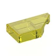 Tile 1 x 2 with Stud Notch Right / Trans-Yellow