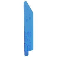 Lego Large Figure Weapon Sword, Blade with Bar, Single Edge / Opal Trans-Dark Blue