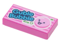 Tile 1 x 2 with 'Guble Bubble' Print