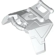 Large Figure Chest Cover, Armour with Angled Bar on Top and Straight Bar on Bottom / White