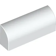 Brick Curved 1 x 4 x 1 1/3 No Studs, Lowered Inside Support / White