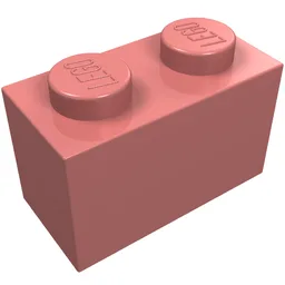 Brick 1 x 2 / Sand Red