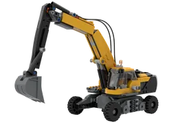 Wheeled Base for 60420 Yellow Construction Excavator