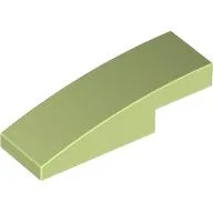 Brick Curved 3 x 1 x 2/3 / Yellowish Green