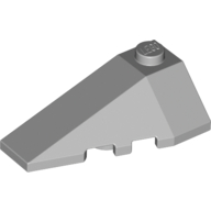Lego Brick Wedged, Sloped 4 x 2 Triple Left / Light Bluish Gray