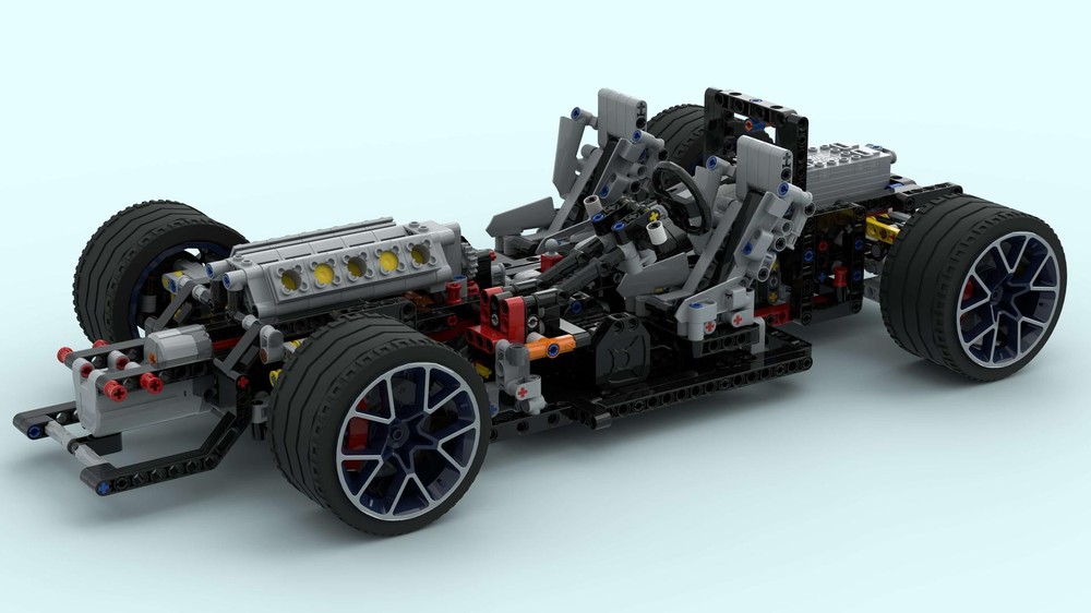 Lego PF Motorization of the chassis of Il Toro Azzurro