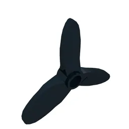 Propeller 3 Blade 5.5 Diameter with Hole for Technic Pin / Black