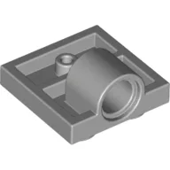 Plate Special 2 x 2 with 1 Pin Hole [Complete Underside Rib] / Light Bluish Gray