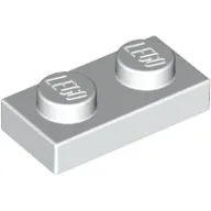 Plate 1 x 2 / White