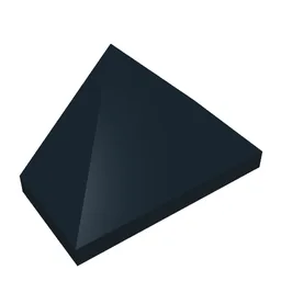 Brick Sloped 45° 2 x 1 Triple Smooth / Black