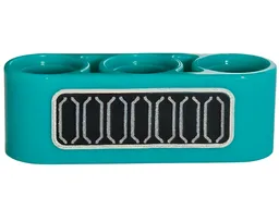 Technic Beam 1 x 3 Thick with Black Rectangle, Silver Border Print