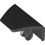 Technic Panel Curved and Bent Angled Left 5 x 4 x 3 #71 / Black