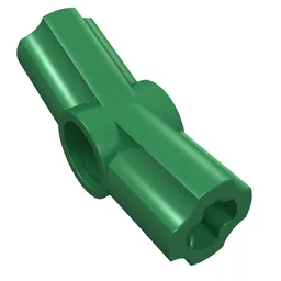 Technic Axle and Pin Connector Angled #3 - 157.5° / Green