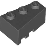 Brick Wedged, Angled 3 x 2 Right / Dark Bluish Gray