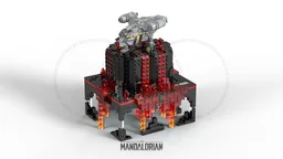Micro Diorama : Razor Crest Mustafar Concept