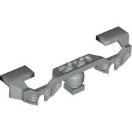 Lego Train Motor Decorative Side 10 x 2 x 2 with Closed Hub Points (for 9V Train Motor) / Light Gray