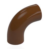 Lego Brick Round 1 x 1 diameter Tube with 90 Degree Elbow (2 x 2 x 1) and Axle Holes (Crossholes) at each end / Reddish Brown