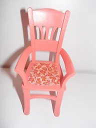 Scala Chair - Highback Dining with Flowers on Light Pink Background Pattern (Sticker) - Set 3270 / Salmon