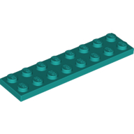 Lego Plate 2 x 8 / Dark Turquoise