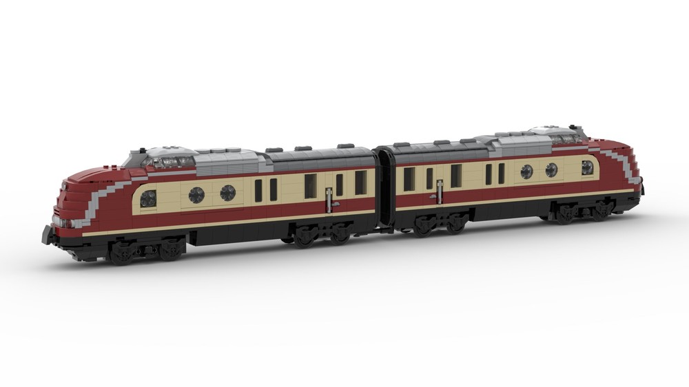 Lego BR 601 ( VT 11.5 ) TEE from the German Federal Railway ( 6wide )