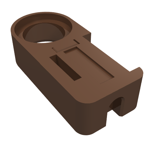 Lego Technic Flex Cable End with Pin Connection / Brown