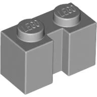 Brick Special 1 x 2 with Groove / Light Bluish Gray