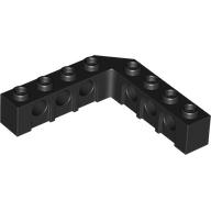Lego Technic Brick 5 x 5 Right Angle (1 x 4 - 1 x 4) / Black