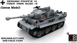 Custom WW2 German Tiger Tank PzKpfw VI Ausf. E