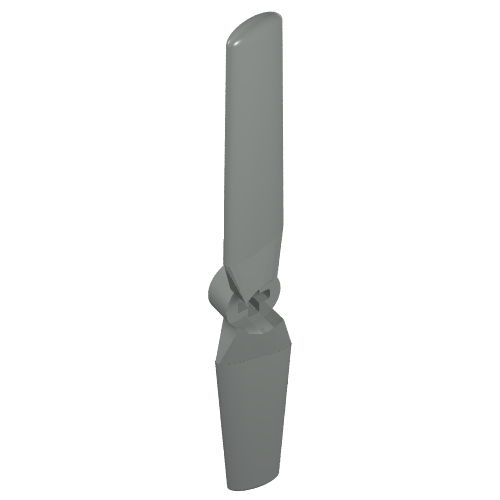 Lego Propeller 2 Blade 9 Diameter / Light Gray