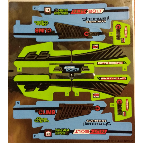 Lego Sticker Sheet for Set 42037-1 / [No Color/Any Color]