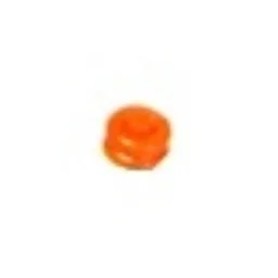 Pen Bead, Round Curved, Hourglass / Trans-Neon Orange