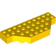 Lego Brick Wedged 4 x 10 with Cut Corner / Yellow